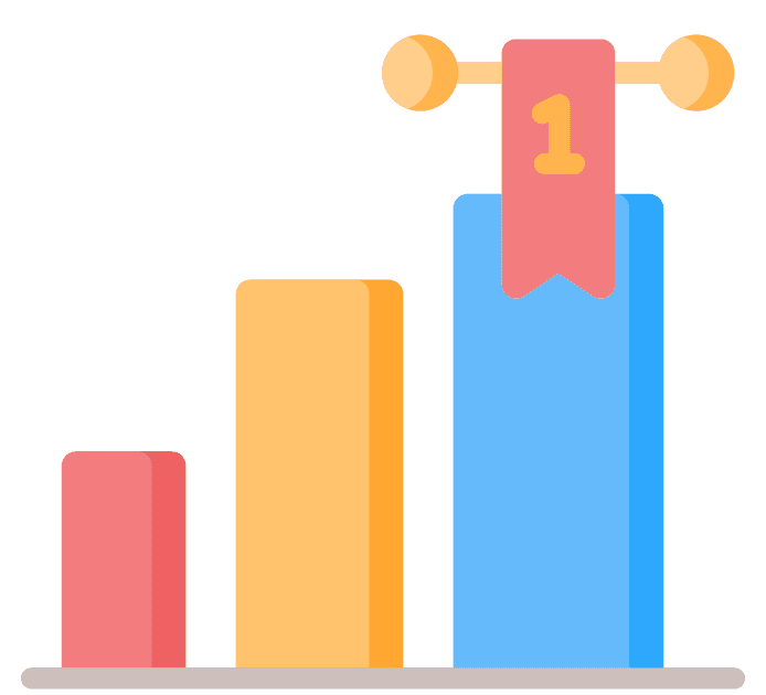 グラフで入賞するイメージ グラフで入賞するイメージ